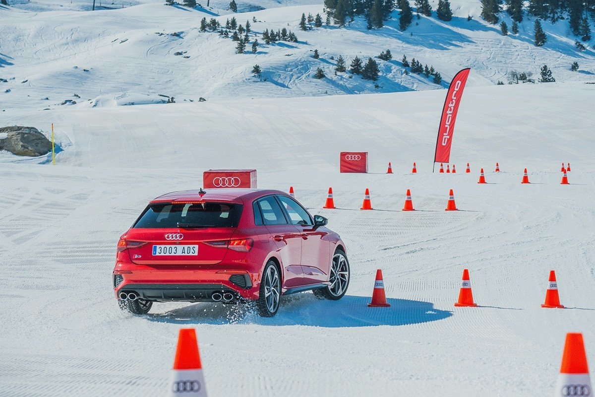 Curso de conducción sobre nieve