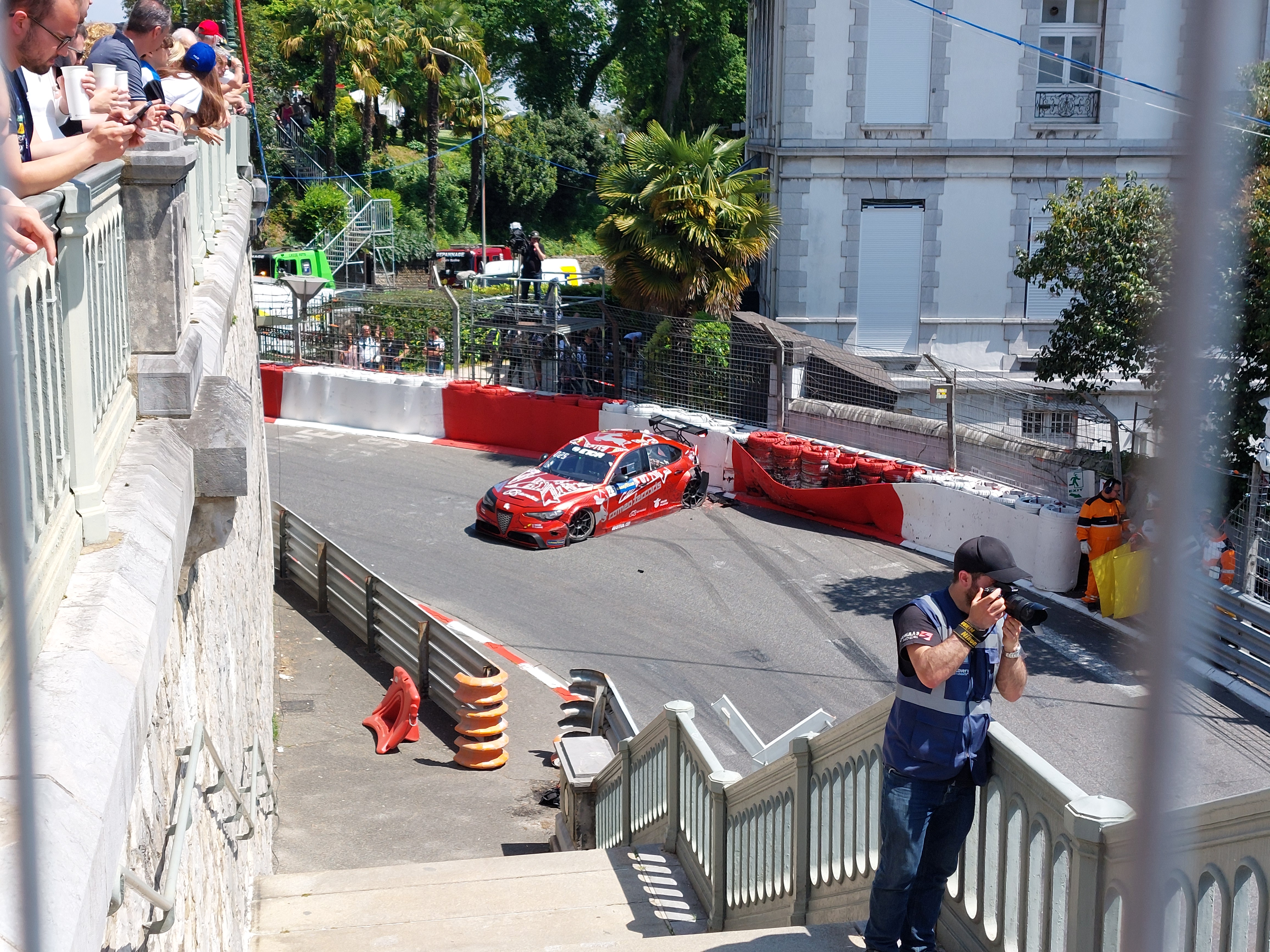 WTCR Pau Filippi crash