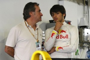 Carlos Sainz Jr con su padre