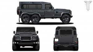 Land Rover Defender 6x6 Flying Huntsman perfiles