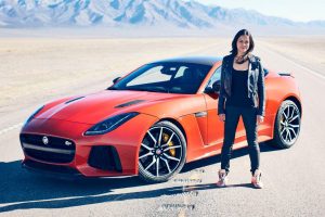 Jaguar F-Type SVR 200 mph Michelle Rodriguez