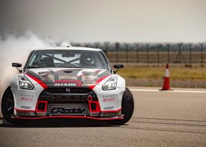 Drifting récord Guinness Nissan GTR Nismo frontal