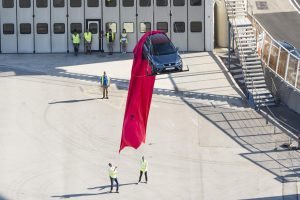 SEAT Arona volando sobre Barcelona 2