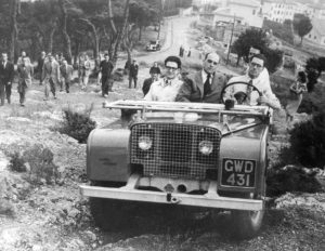 Land Rover L03 prototipo 1948 blanco y negro